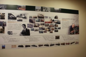 Timeline of railway history and Mr. Hara's accomplishments.