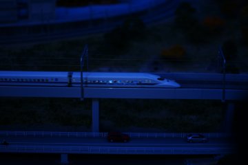 The train set display keeps young and old watching for hours!