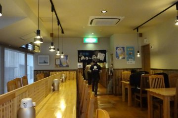 The shop interior is bright and clean.