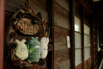 Totoro meets EXPO characters Morizo and Kikkoro