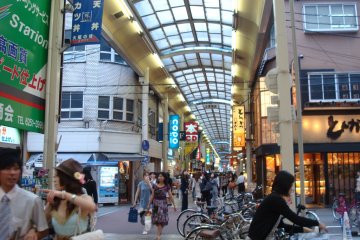 Shinsaibashi Shotengai interior, looking south