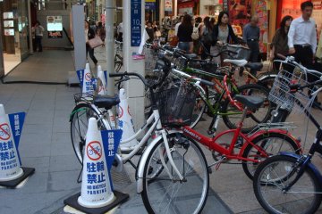Probably not a good idea to park your bicycle here