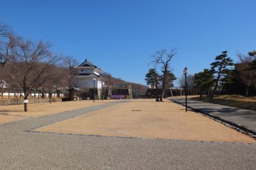 Inari yagura on the left