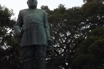 <p>The statue of General Takamori Saigo</p>
