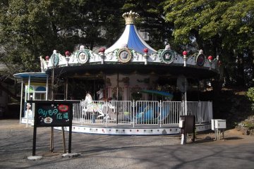 <p>The kids' merry-go-round</p>