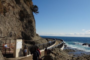 Approach to the first cave.