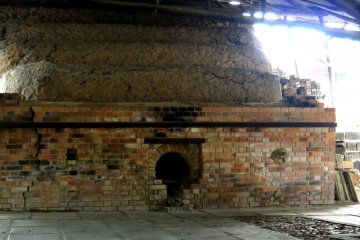<p>The rounded top of a clay kiln chamber</p>