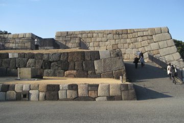 The remains of the original castle's tower