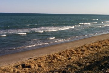 <p>The now calm ocean.&nbsp;</p>