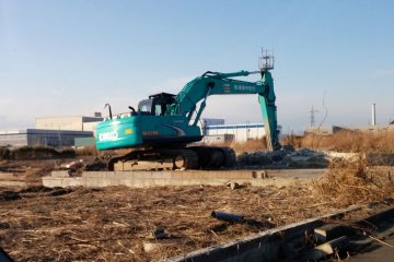 <p>Reconstruction and recovery efforts can be seen up and down the coastline.</p>