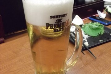 <p>Freshly drawn beer</p>