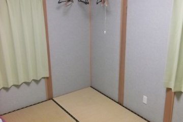 <p>My room, before I laid out the futon</p>