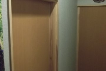 <p>The guest floor, with kanji to identify each room</p>