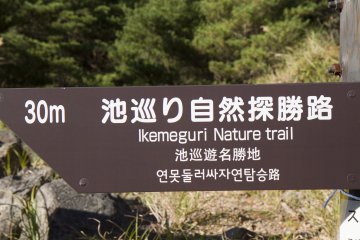 "Ikemeguri" means "rounding the ponds"