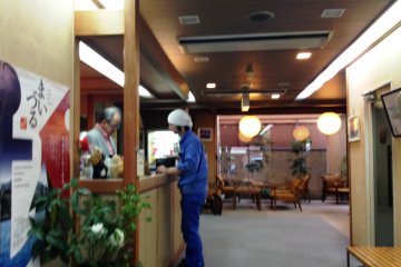 <p>The reception may look a bit dated, but this has the charm of a family run pension.&nbsp;</p>