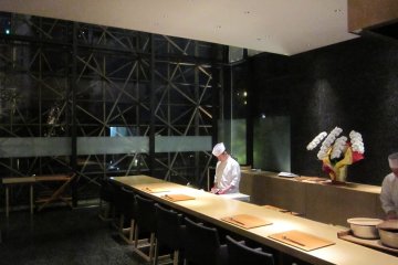 <p>Wide open kitchen. Counter seats provides view of master chef's virtuosity &nbsp;</p>