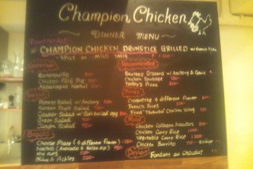 English menu--sorry for the blur