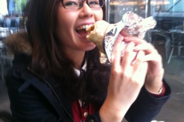 She'll always remember her first Frijoles burrito