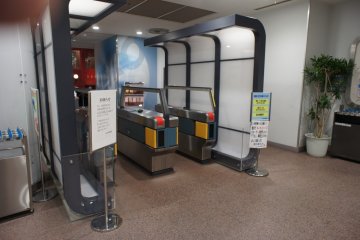 Museum entrance is just like the real Metro