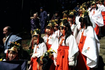 <p>Children also march in the parade.&nbsp;</p>