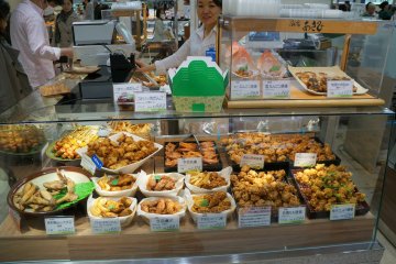 <p>Here we have a lot of chicken. Fried chicken in various flavors, chicken wings, and yakitori of course</p>