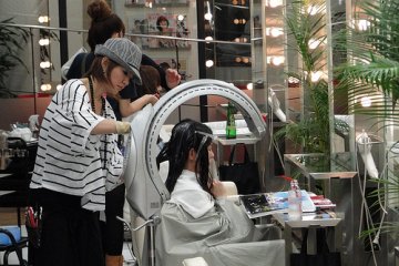 stylist at work