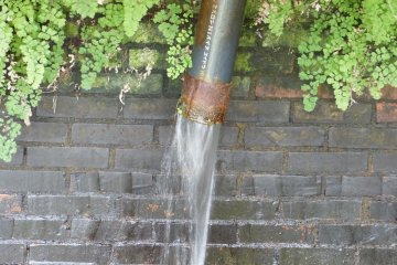 Spring water is still coming out