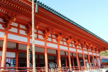 Daigoku-den Hall, which was once the center of the Japanese government. Photos are prohibited inside.