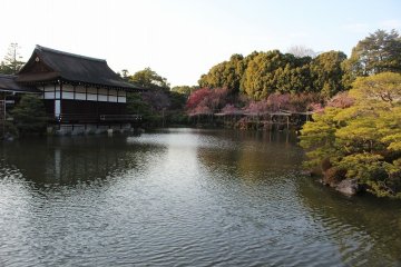 Seihou pond in the eastern gardens is the last area visitors to the gardens will see
