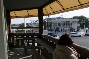 <p>Grab a seat outside</p>