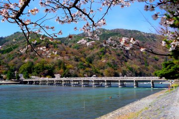 Jembatan Togetsukyo pada musim semi
