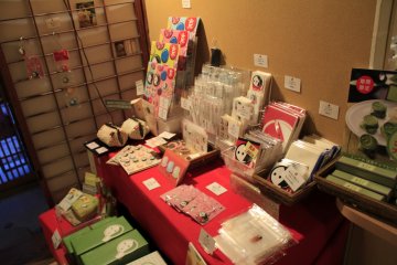 <p>souvenirs for sale at Yojiya Caf&eacute;, Ginkakuji</p>