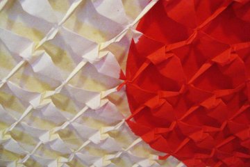 Detail of the Japanese flag