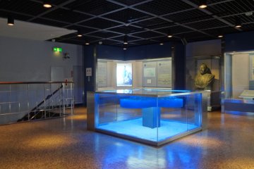 Inside the museum.