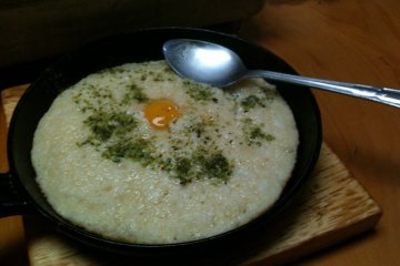 Grated Yam with Quail egg