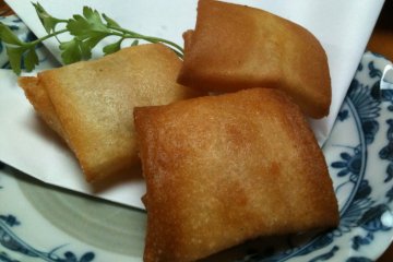 Tofu and sausage pastry