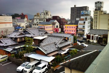 View from the roof of Sen Guesthouse towards Dogo