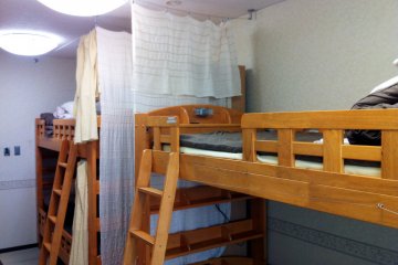 Bunks in the women's dormitory