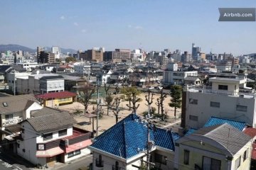 View from the Rental Apartment in Okayama City