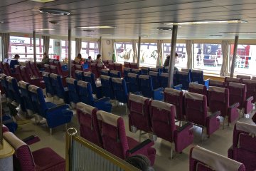 <p>The interior view of the Tokyo Wan Ferry from the Kurihama&nbsp;Ferry Terminal in Kanagawa.</p>