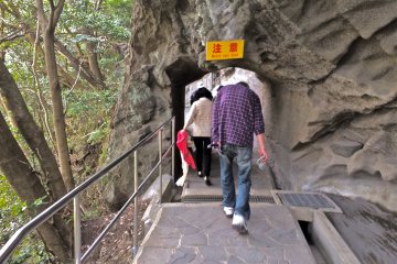 <p>2,000 steps, natural pathways and low hanging cliffs over-head make for an interesting hike throughout Mt Nokogiriyama.</p>