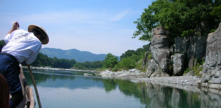 Traditional river boating along the Arakawa River in Nagatoro&nbsp;