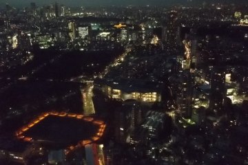 <p>The night view is a striking show of lights</p>