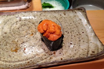<p>My husband's favorite: uni (sea urchin)</p>