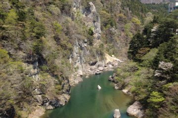 <p>The namesake 'Shield' Rock on the far side</p>