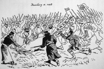 When he worked here as a correspondent, Japan was not a safe place for foreigners, due not only to internal conflicts, but also because of the confusion brought on by the changing of her seclusionist policies. Foreigners were always in danger of assault b