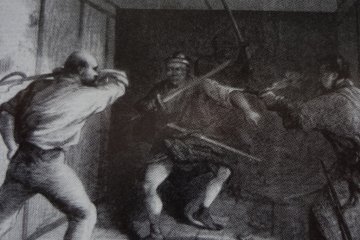 At the Tozen-ji temple Incident in 1861, Wirgman himself was actually there and saw it happen!