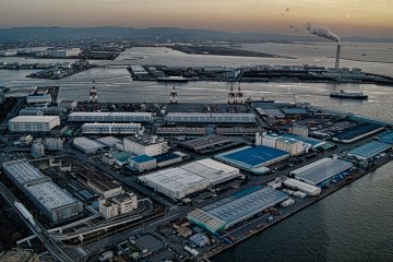 <p>Harbor area is an interesting place from above.</p>