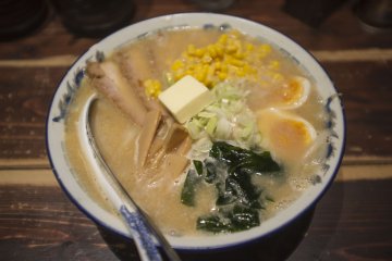 <p>Third day: Butter miso ramen, with corn, a block of butter and generous servings of ingredients yet again.</p>