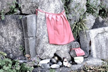 <p>Along the banks of the river, near a bridge</p>